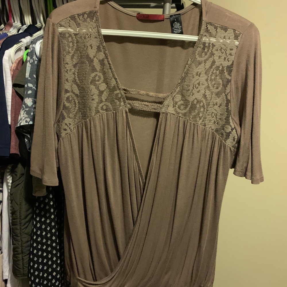 Cute deep v neck